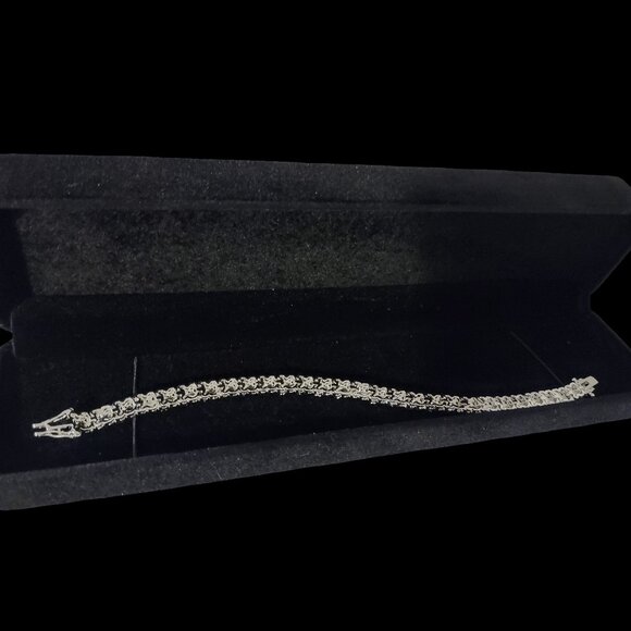 1 Carat Platinum Diamond 6mm Tennis Bracelet - Picture 2 of 5